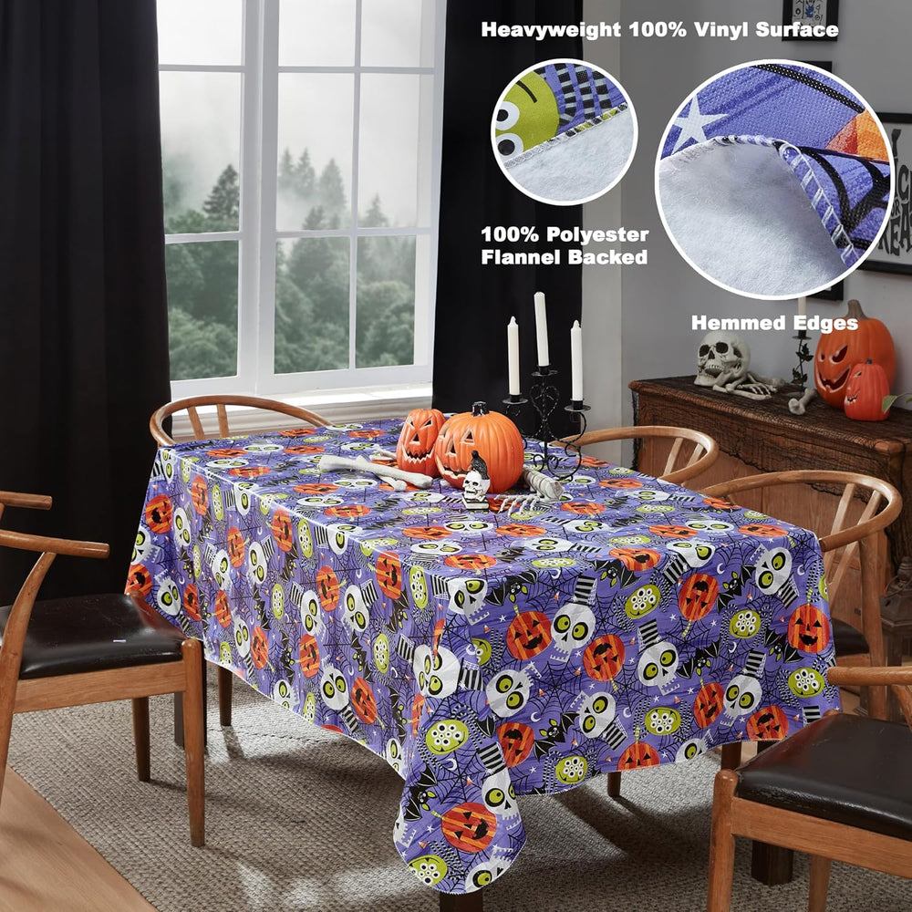 Newbridge Halloween Ghoulish Gang 60 x 120 Inch Rectangle Vinyl Tablecloth