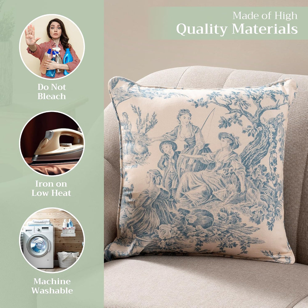 Maison d' Hermine Throw Pillow Covers 100% Cotton (20" x 20" - ...
