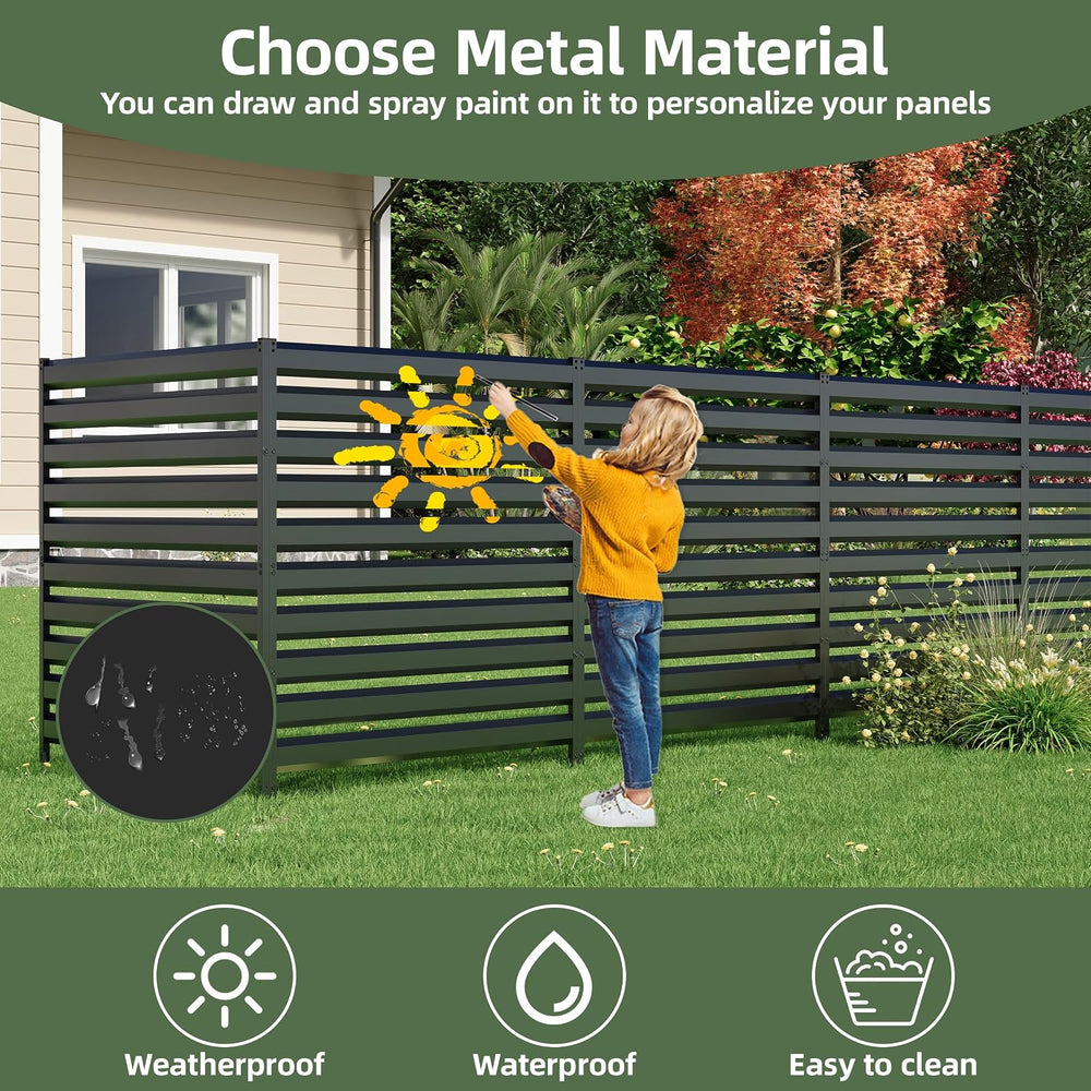 42" H x 38" W (3 Panels) Air Conditioner Fence Panels, Outdoor Free...
