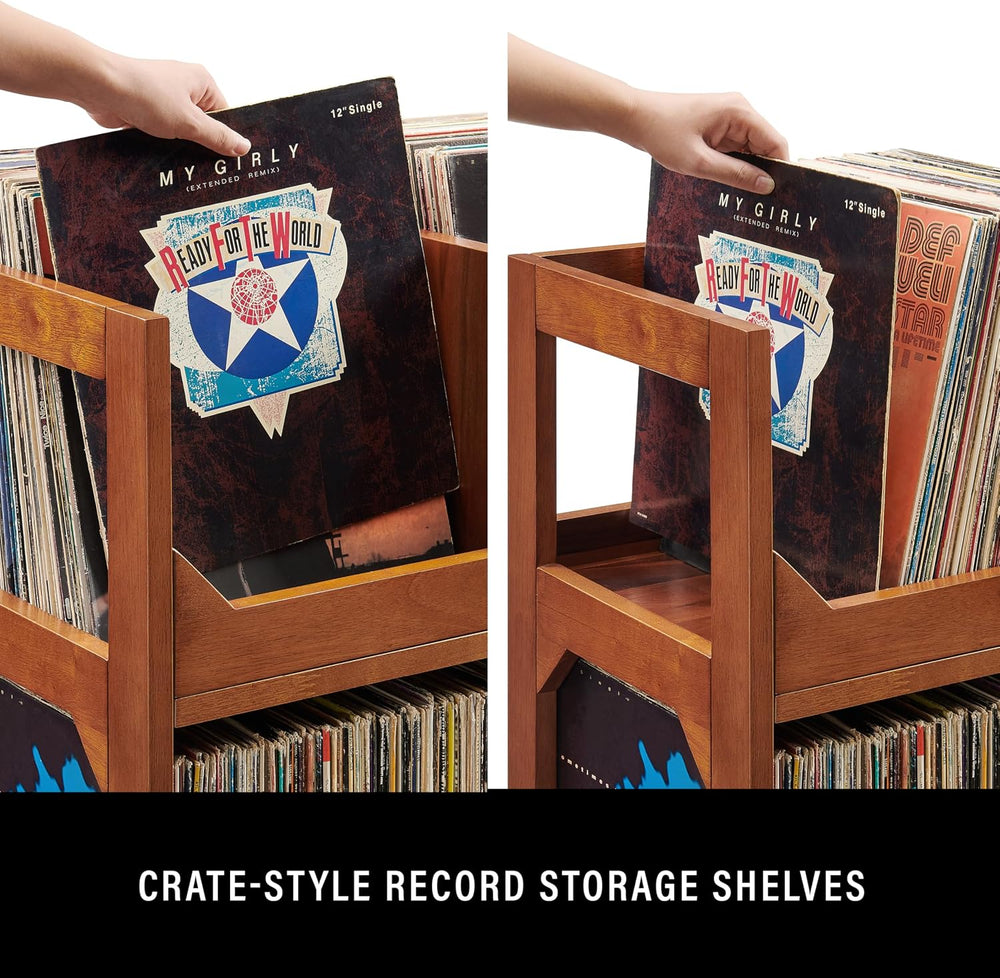 Crosley Furniture Asheville Medium Record Stand