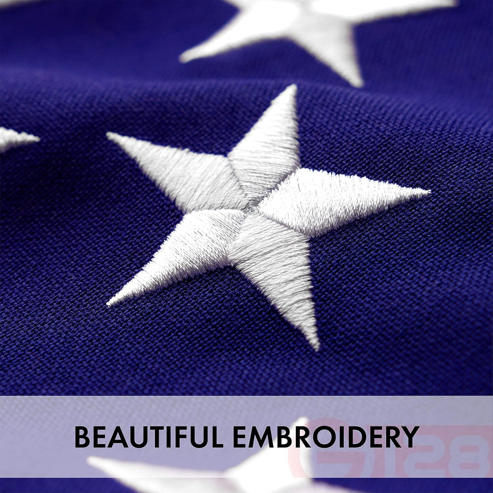 G128 American USA Flag | 4x6 Ft | StormFlyer Series Embroidered 220GSM Spun P...