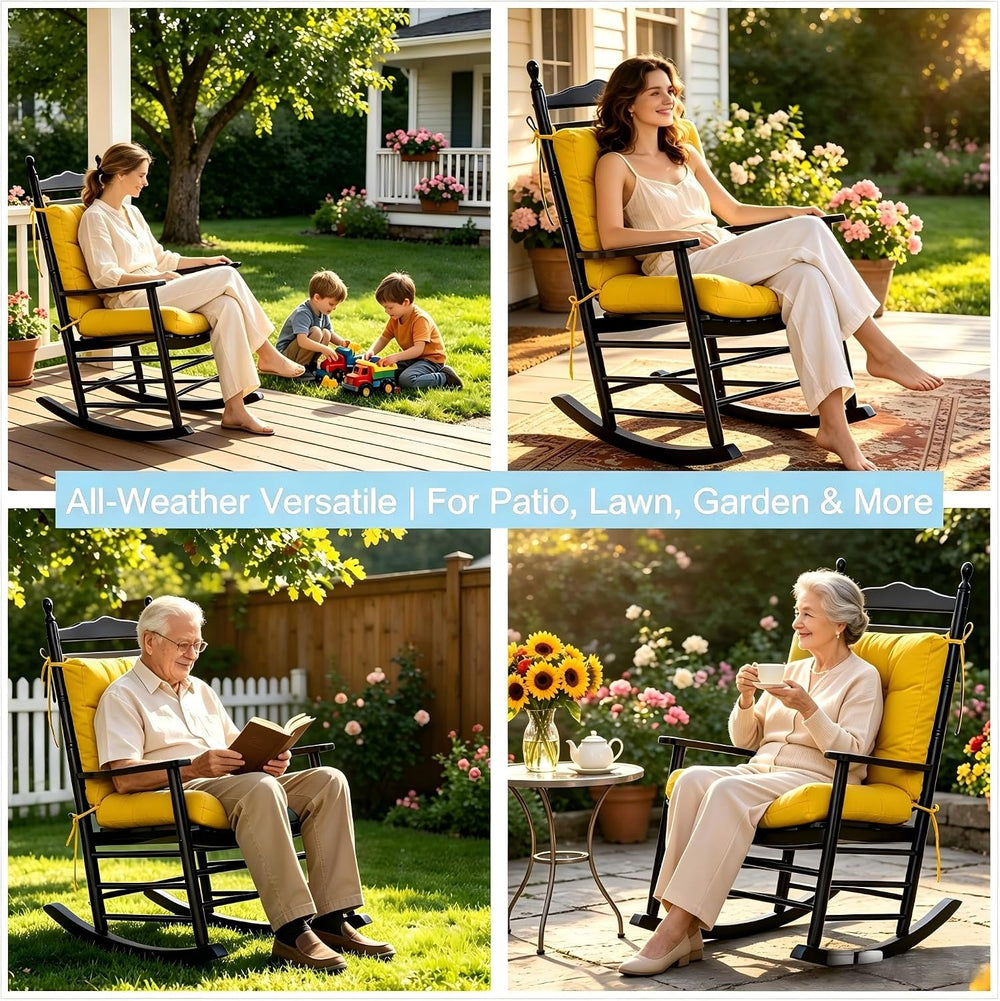 QILLOWAY Outdoor Chair Cushion for Patio Furniture, Waterproof Patio Cushions...