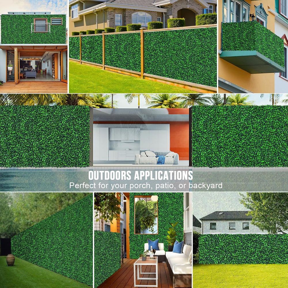 Grooy 40"x 120"(33.33 sq.ft) Artificial Boxwood Grass Wall Roll Panels