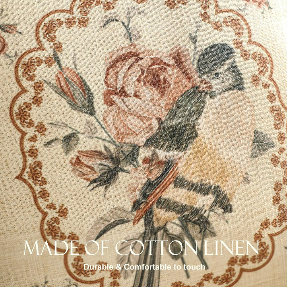 patdrea Designer French Vintage Square Throw Pillow Cover,18"x18"