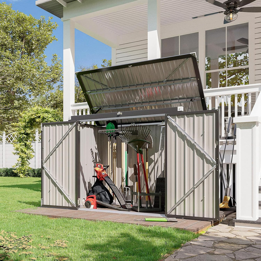 60 Cu.Ft Outdoor Trash Can Storage Shed