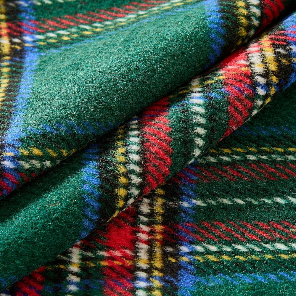 MIULEE Christmas Plaid Decorative Pillow Covers Set of 2 22x22inch Green