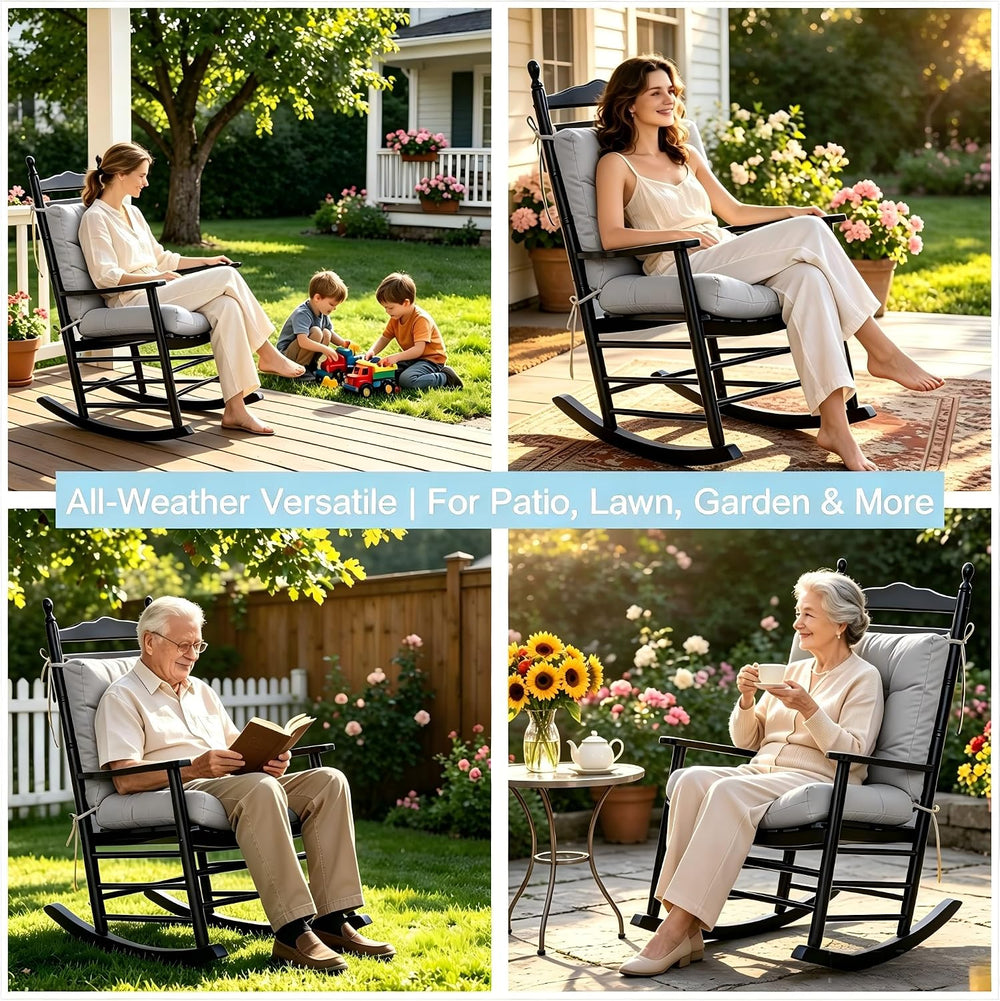 QILLOWAY Outdoor Chair Cushion for Patio Furniture, Waterproof Patio Cushions...