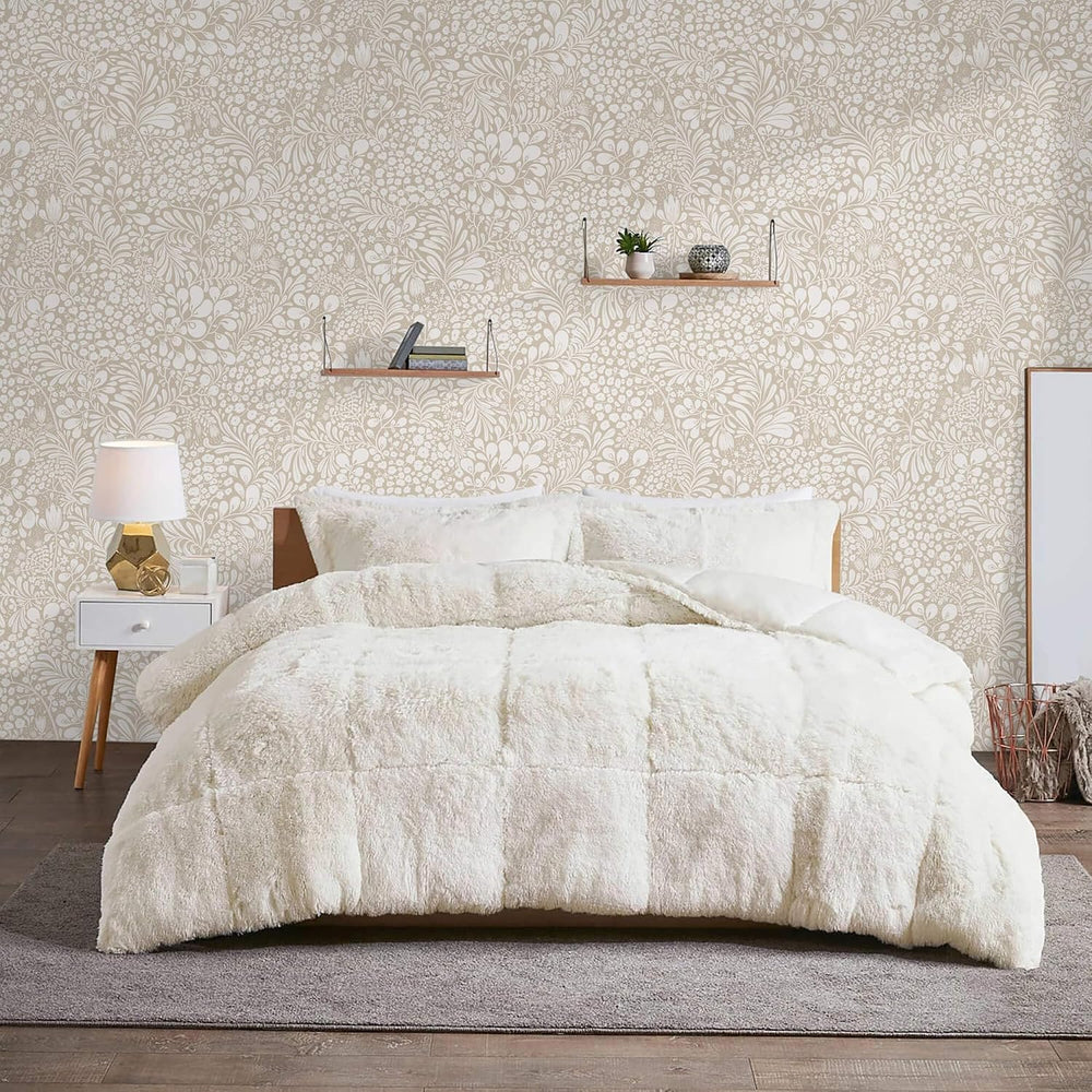 Heroad Peel and Stick Wallpaper Boho Beige Contact Paper Floral Wall Paper Re...
