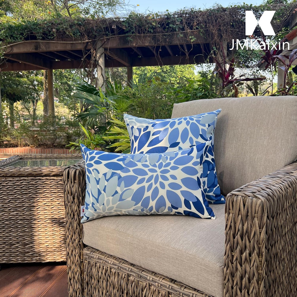 Outdoor/Indoor Throw Pillows with Inserts, 18"x18" Pack of 2