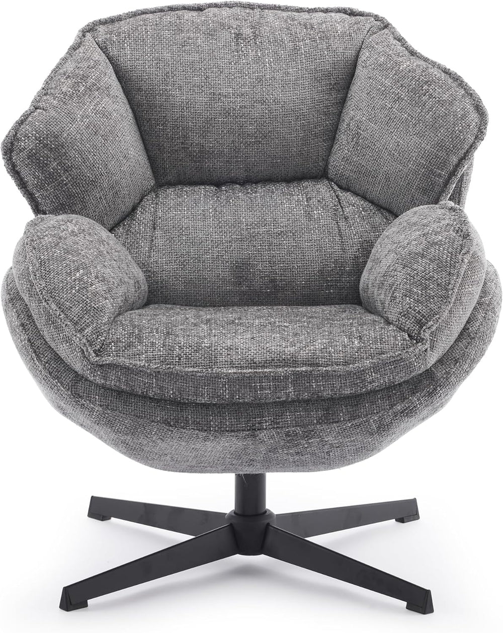 IWMH Swivel Accent Chair for Living Room,Comfy Lounge Chair with Metal Legs