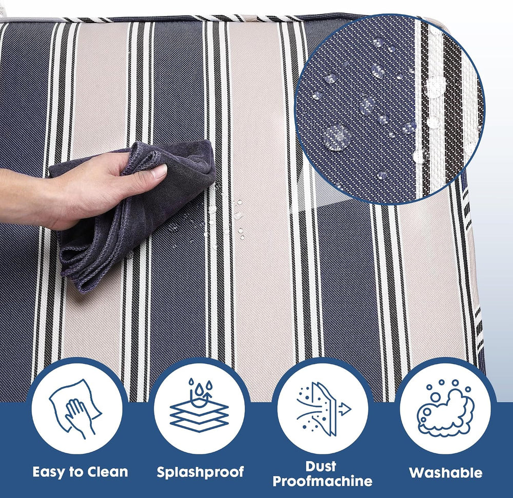 HERMOCE Outdoor Deep Seating Cushion Set, 24" x 24", Waterproof &am...