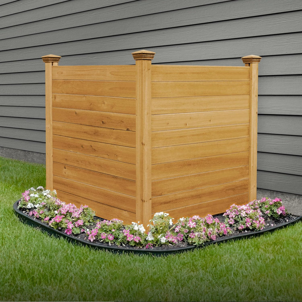 Enclo Premium Wood Privacy Screen, Cedar DIY No Dig Kit