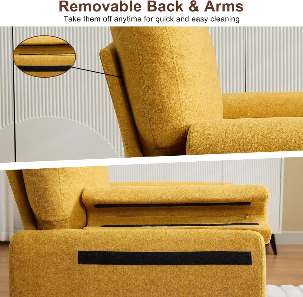 Oversized Accent Chair, Comfy Living Room Chairs, Single Sofa Chair with Thic...