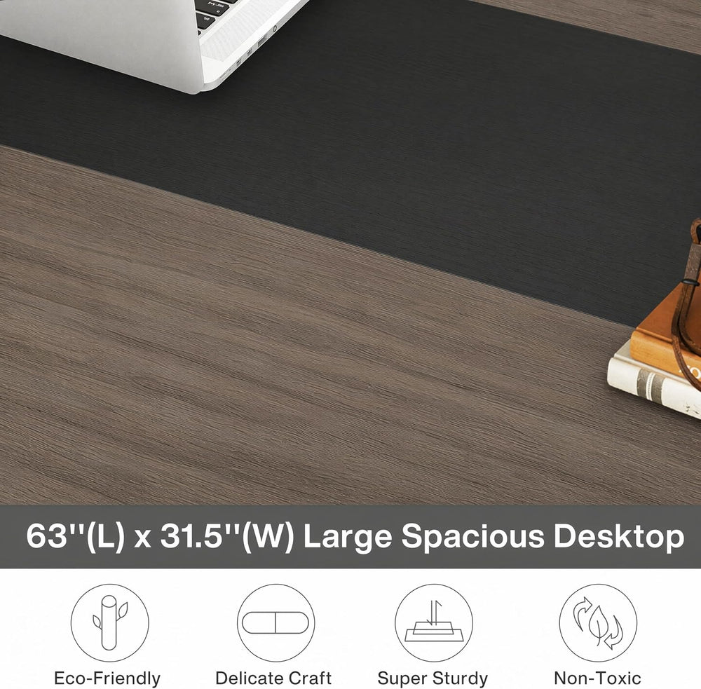 Tribesigns Modern Computer Desk, 63 x 31.5 inch Large Office Desk Computer Ta...