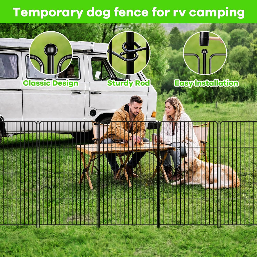 Garvee Garden Fence, 36in(H) x 22.1ft 10 Pack Garden Fencing Animal Barrier