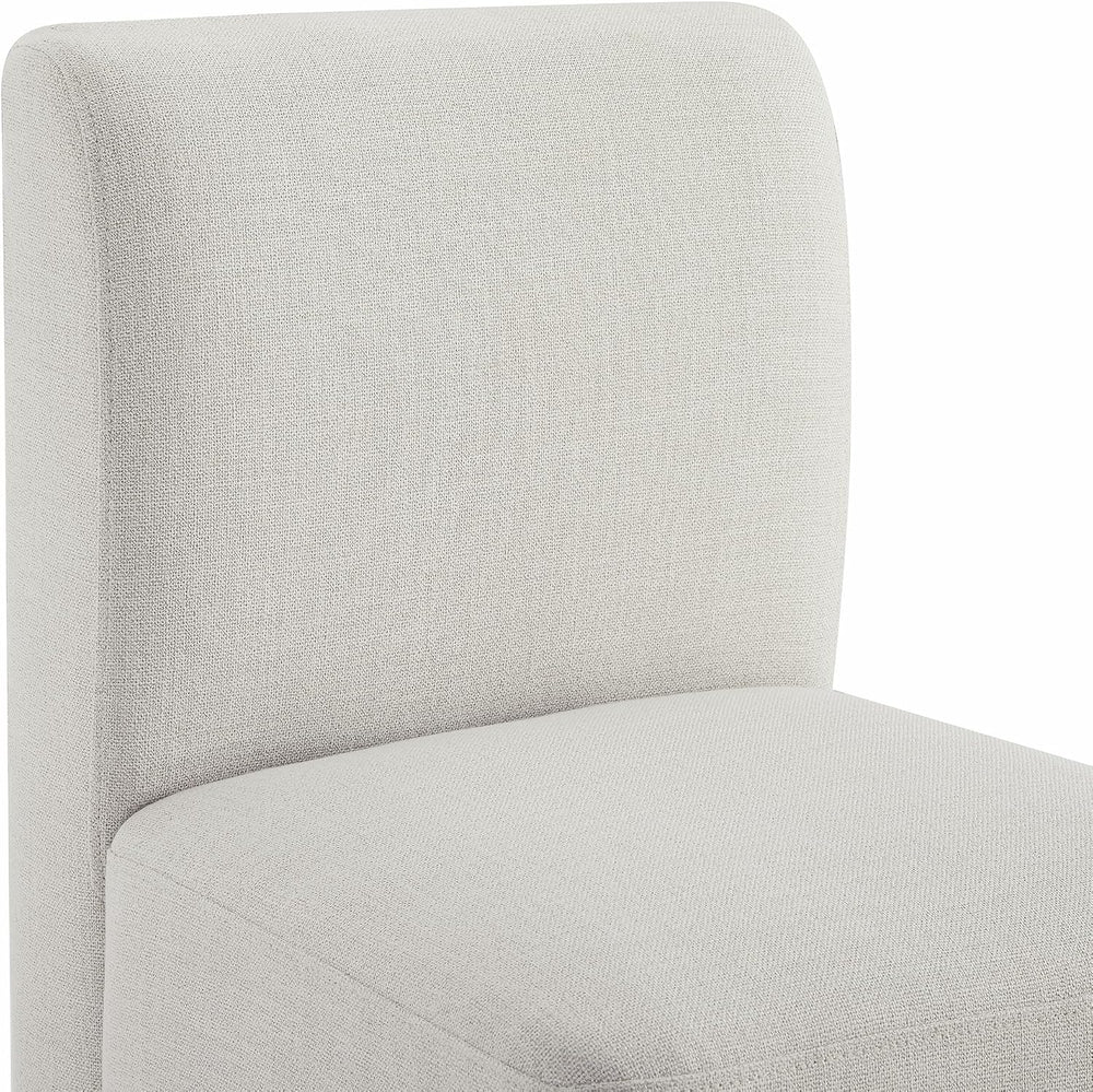 CHITA Dining Chairs with Casters Set of 4, Fully Assembled, Linen