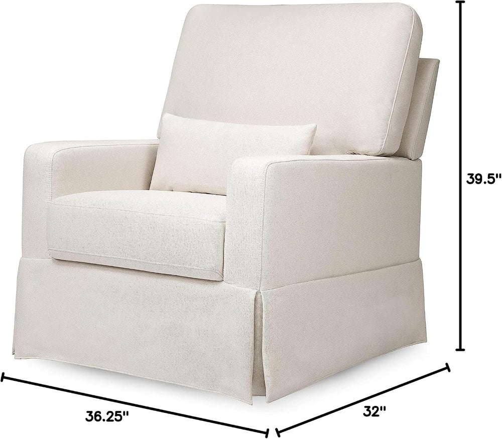 NAMESAKE Crawford Pillowback Comfort Swivel Glider, Performance Cream