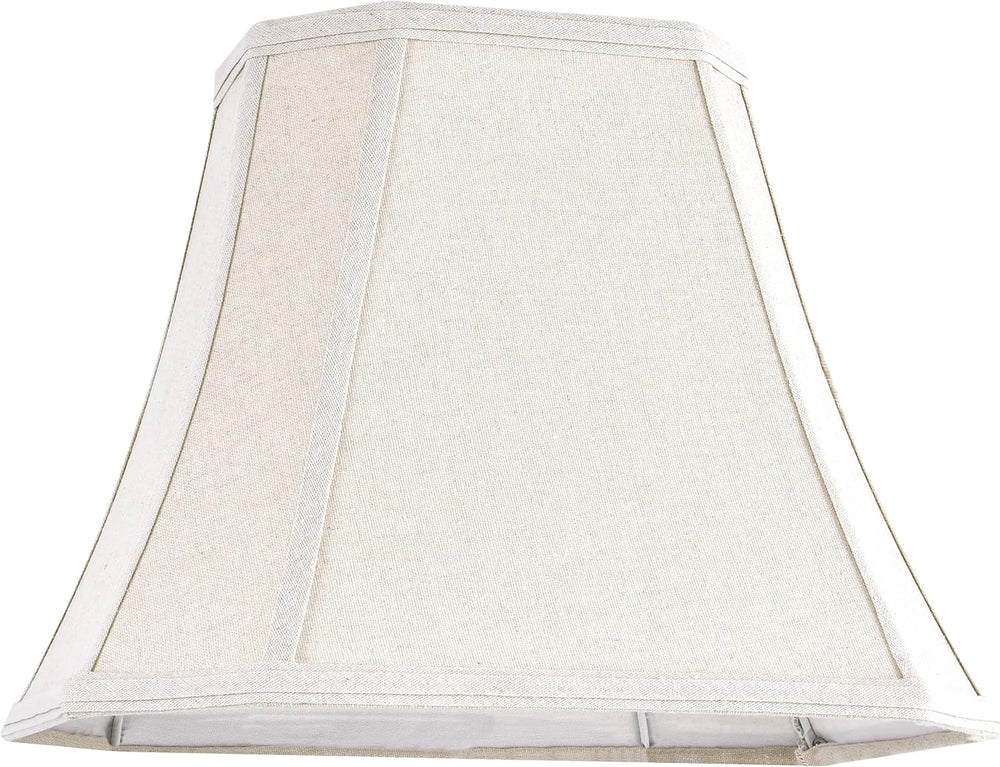 GO&SO Square Lampshade for Table Lamps,8x14"x11 Medium Beige Dark Do...