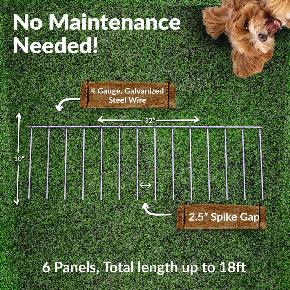 Dig Defence Original Animal Barrier Garden Fence - Large, 6 Pack