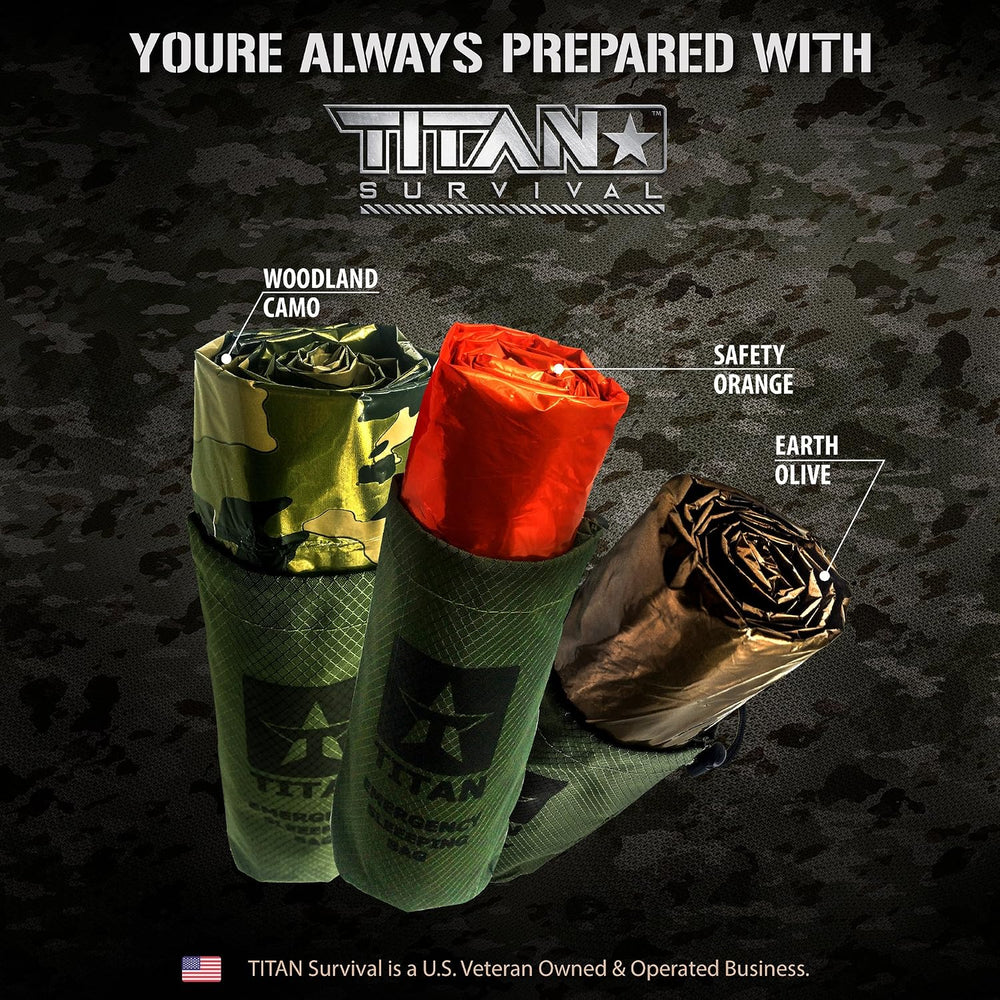 Titan Emergency Sleeping Bag Mylar - 36x78 90% Heat Retention