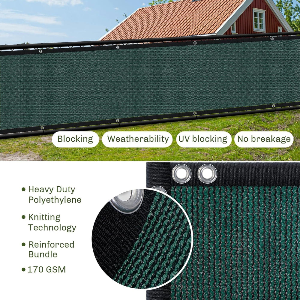 Privacy Screen Fence, TOTU 6ft x 50ft Heavy Duty Net Cover, for Wall Garden Y...