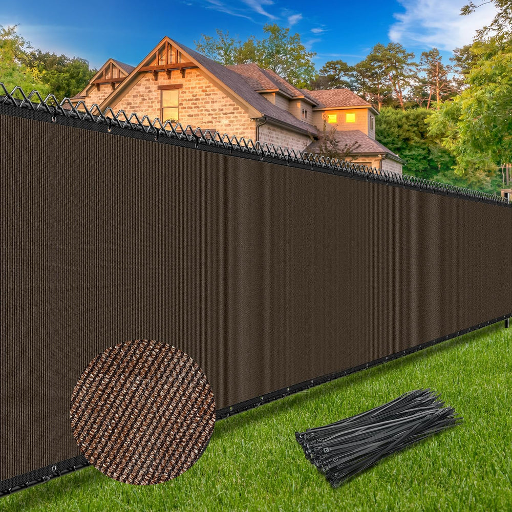 Winpull Privacy Fence Screen 6' x 50', Heavy Duty 170GSM HDPE Mesh, 9...