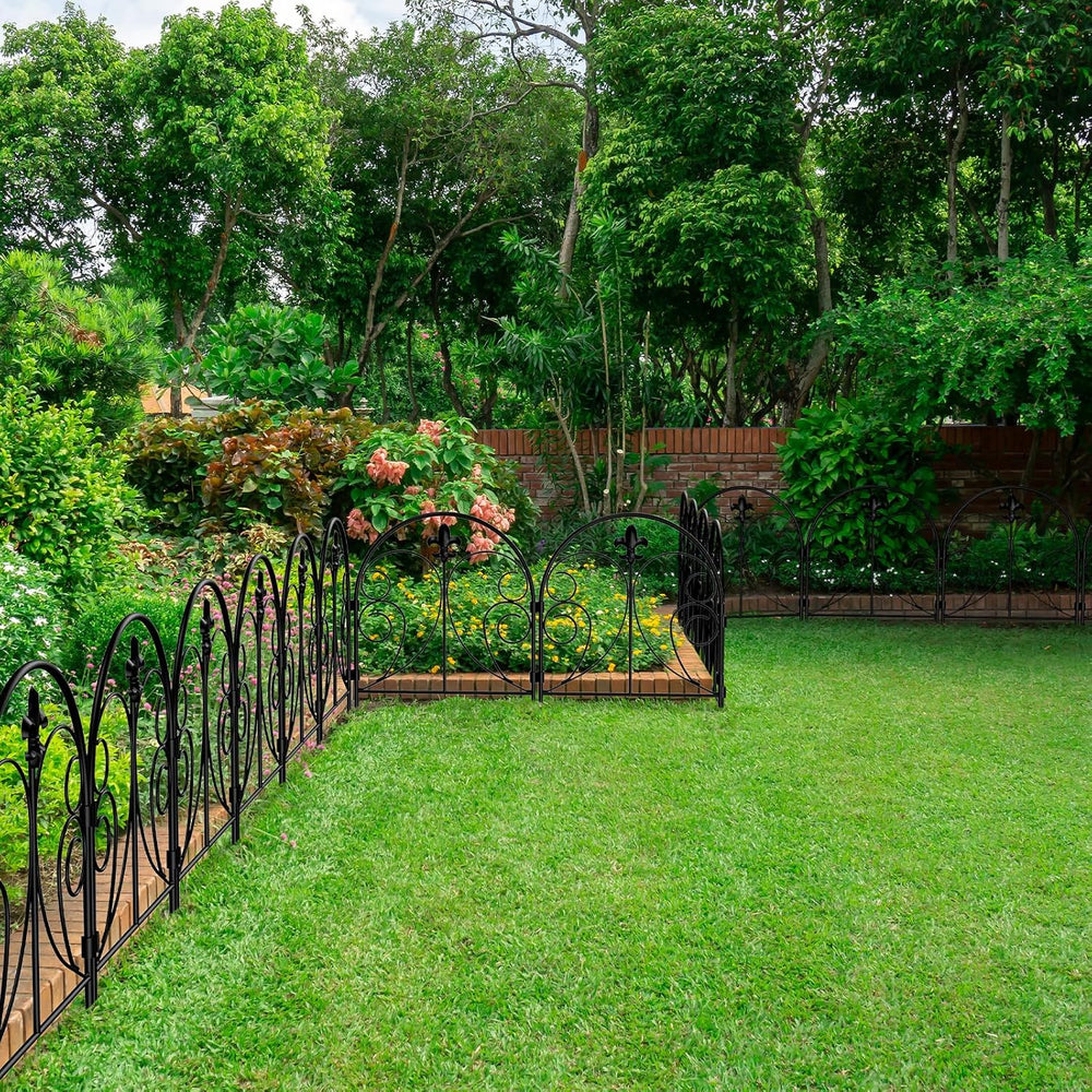 Decorative Garden Fence 25 Pack, Total 22in(H) x 27ft(L)