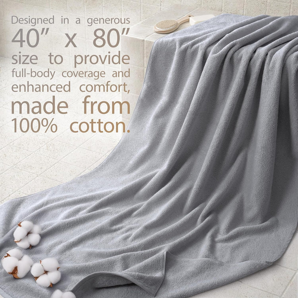 Cotton Paradise Turkish 40x80 Oversized Bath Sheet Extra Large Bath Towel