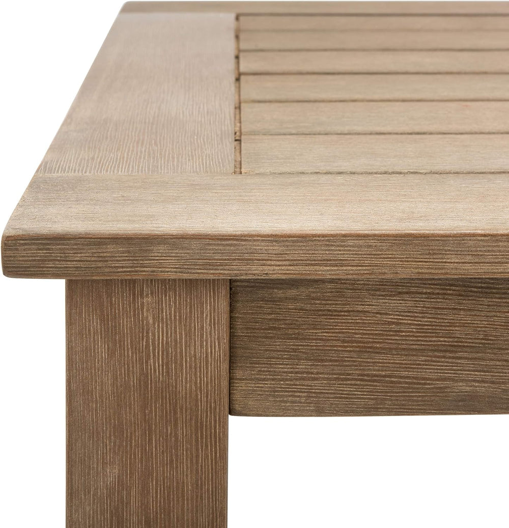 SAFAVIEH Couture Outdoor Santa Cruz Wood Coffee Table, 48.8" CPT1016A