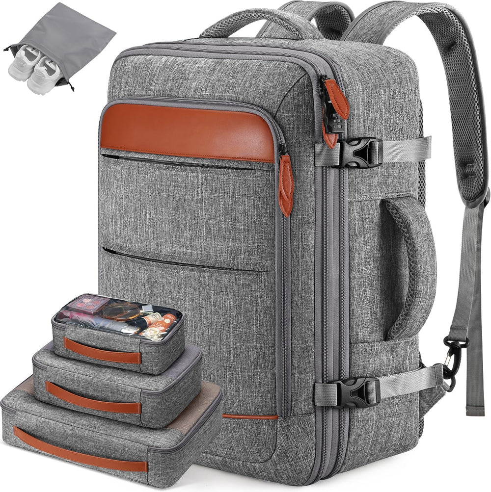 Bagsure Travel Carry On Backpack,42L Flight Approved,Expandable Backpack