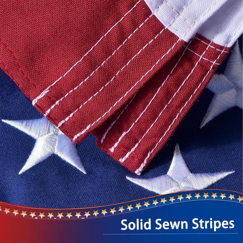American Flag for Outside 4x6 FT, Deluxe Heavy Duty Spun Polyster, TearProof ...