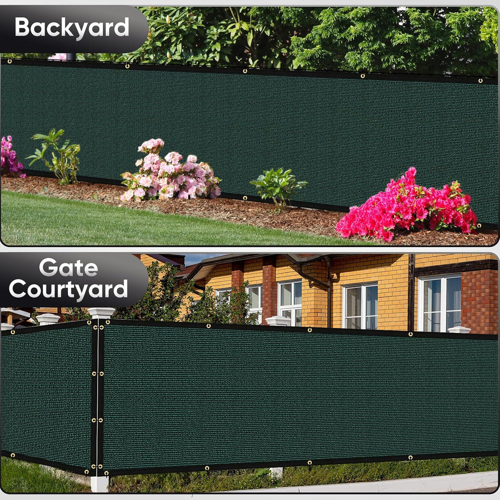 6ft x50ft Privacy Screen Fence 90% Blockage Heavy Duty Protective Covering Me...