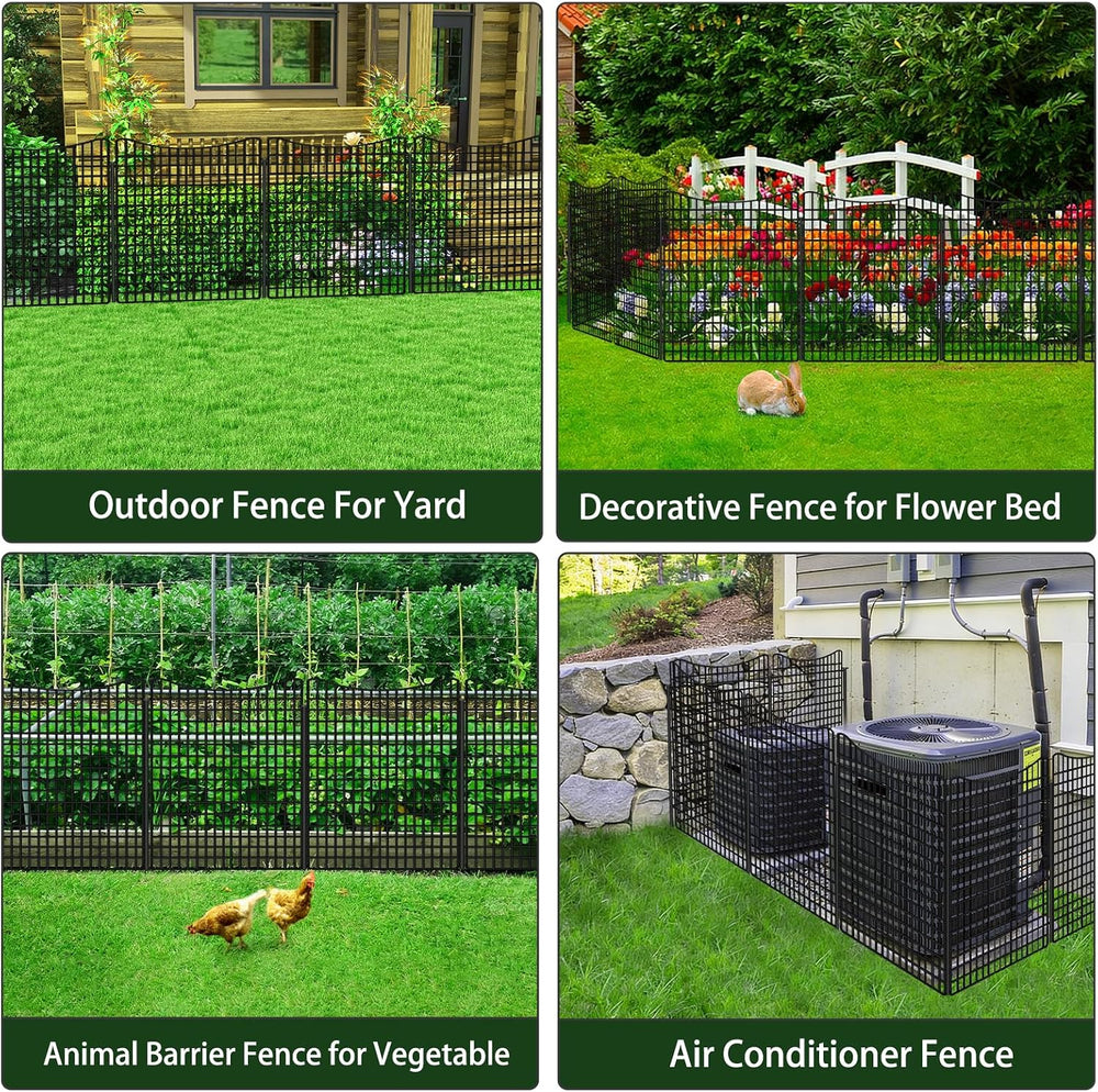 ULIOK 10 Panels No Dig Decorative Garden, Dog Fence Outdoor for Yard, 36in(H)...