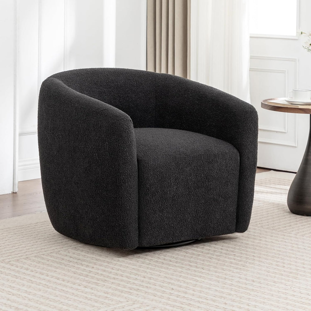 MINCETA Swivel Accent Chair,Modern Barrel Chair 360 Free Swivel Accent Armcha...