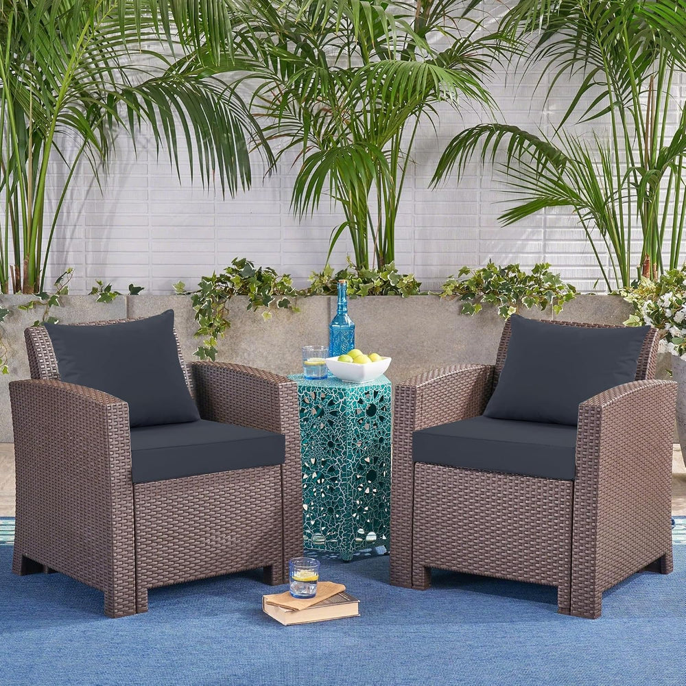 Outdoor Cushions for Patio Furniture, Waterproof Outdoor Chair Cushion w/Fade...