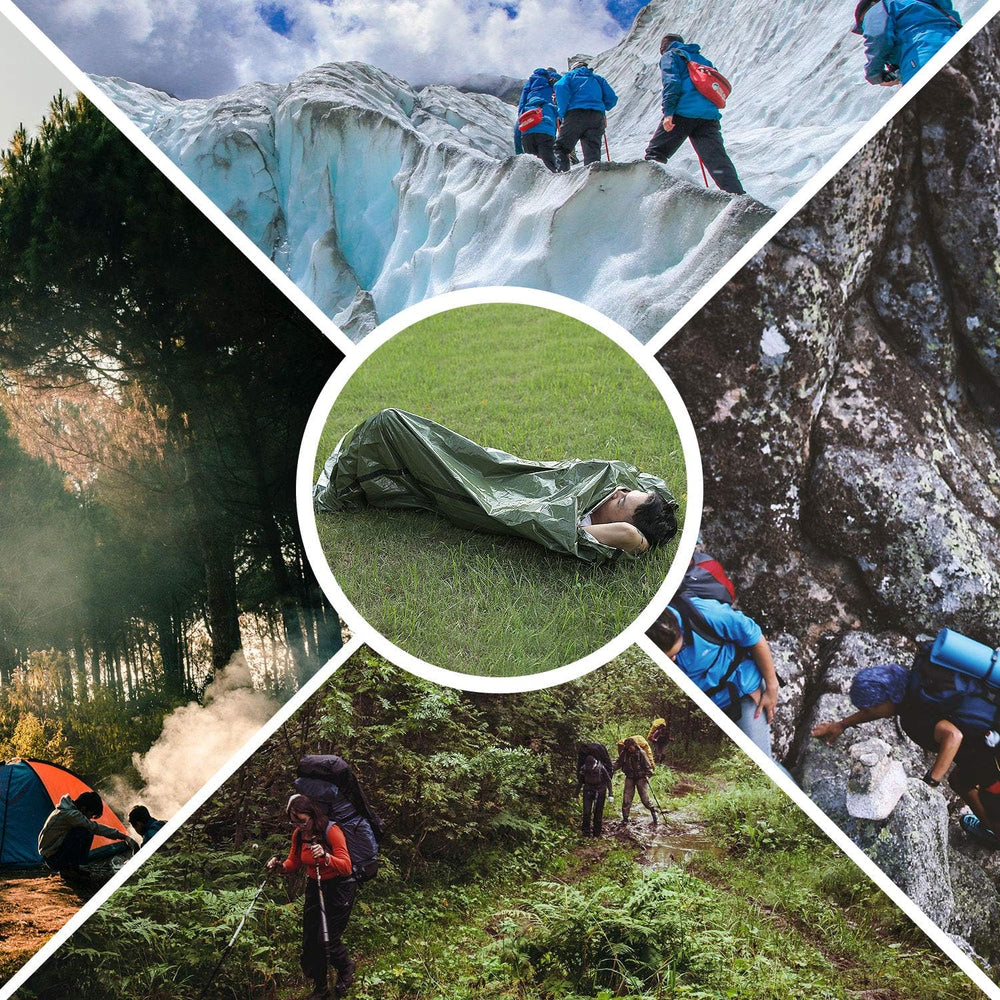 Emergency Sleeping Bag, Lightweight Survival Sleeping Bags Waterproof Thermal...