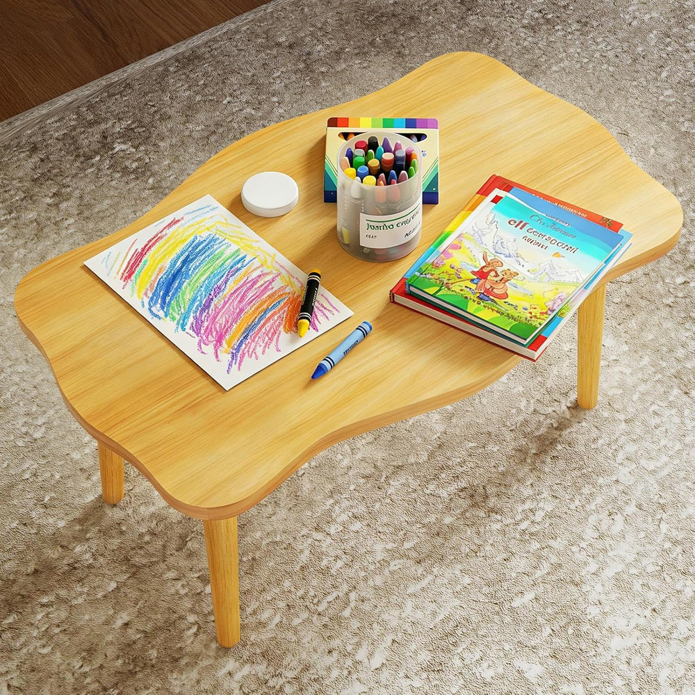 Cookie Coffee Table for Living room, Natural, 19.7"D x 31.5"W x 16&...