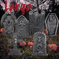 24" Extra Large Tombstones for Graveyard Halloween Decorations Outdoor 6pcs