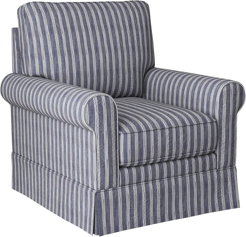 INZOY Swivel Accent Chair Linen Mid Century Modern Chair, Comfy Swivel Barrel...