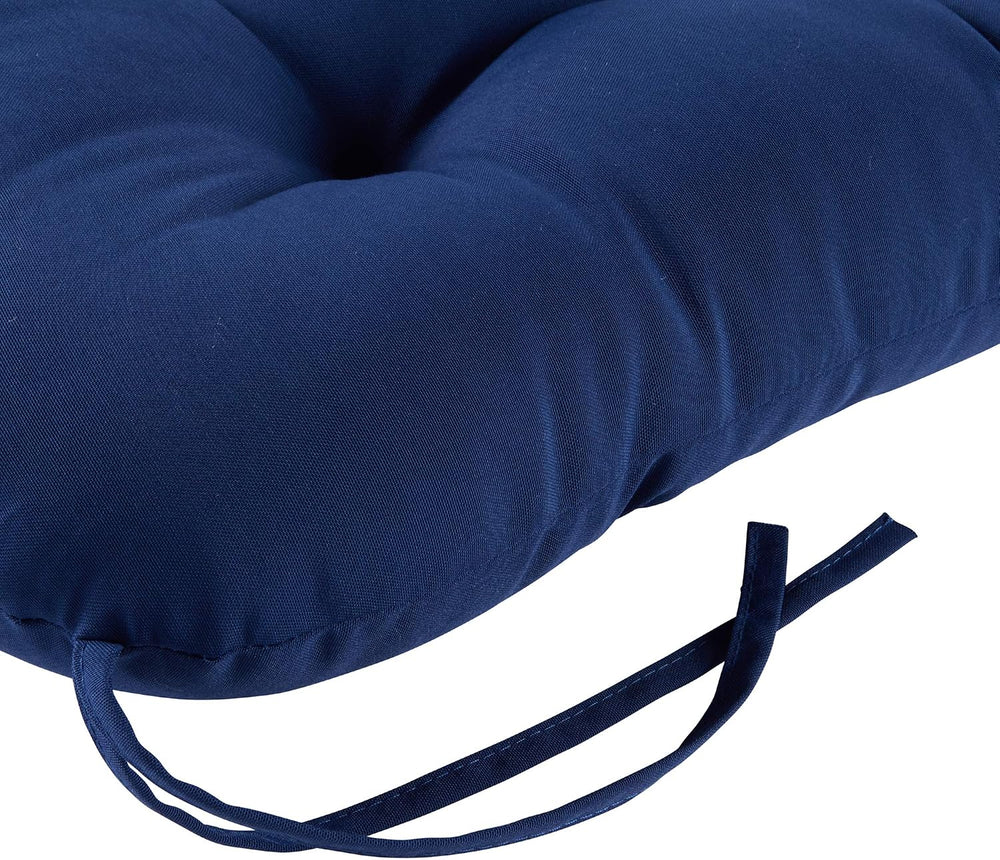 Greendale Home Fashions Outdoor 42x21-inch Seat/Back Chair Cushion, Blue