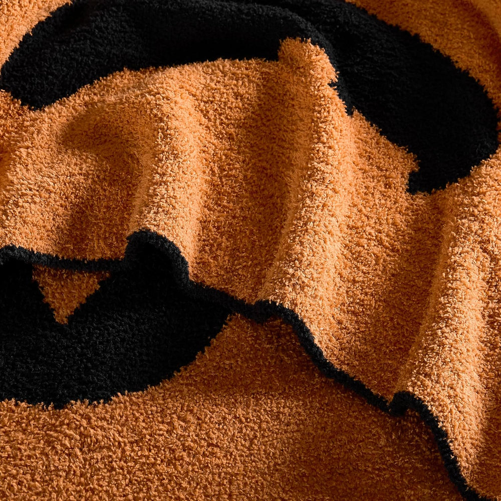 WDCOZY Halloween Throw Blanket Reversible Super Soft Knitted Blankets for Cou...