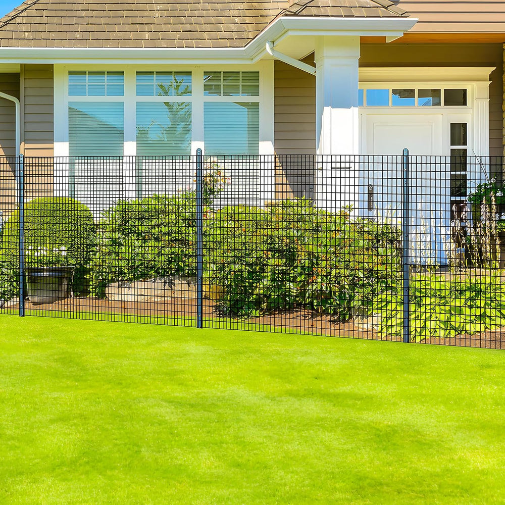 Thealyn 4ft x 50ft Black Vinyl Coated Welded Wire Fence