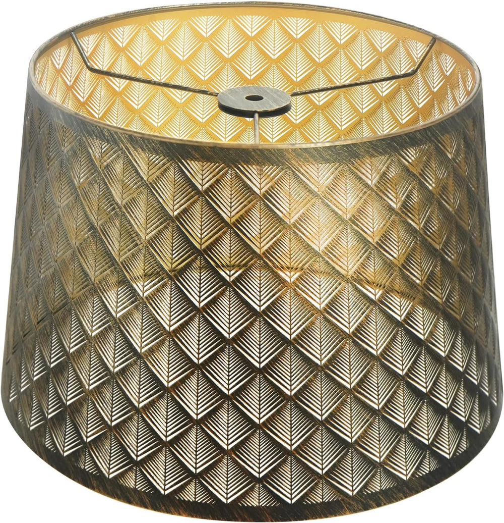 Metal Etching Arrow Lamp Shade,Drum Lampshade for Table and Floor Lamps