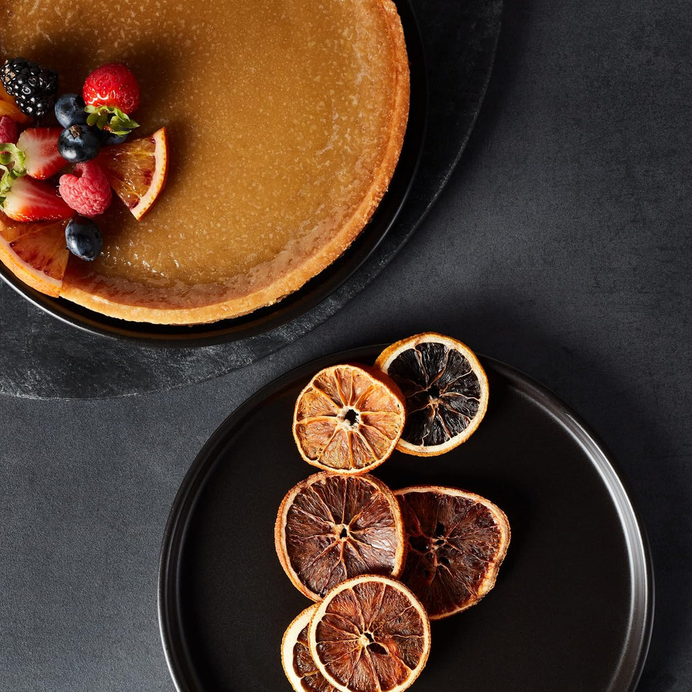 Stone Lain Celina Stoneware 16 Piece Dinnerware Set, Plates and Bowls, Black ...