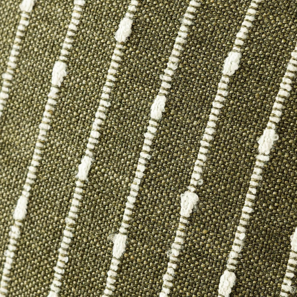 Foindtower Decorative Striped Boucle Throw Pillow Covers 22x22 Olive Green