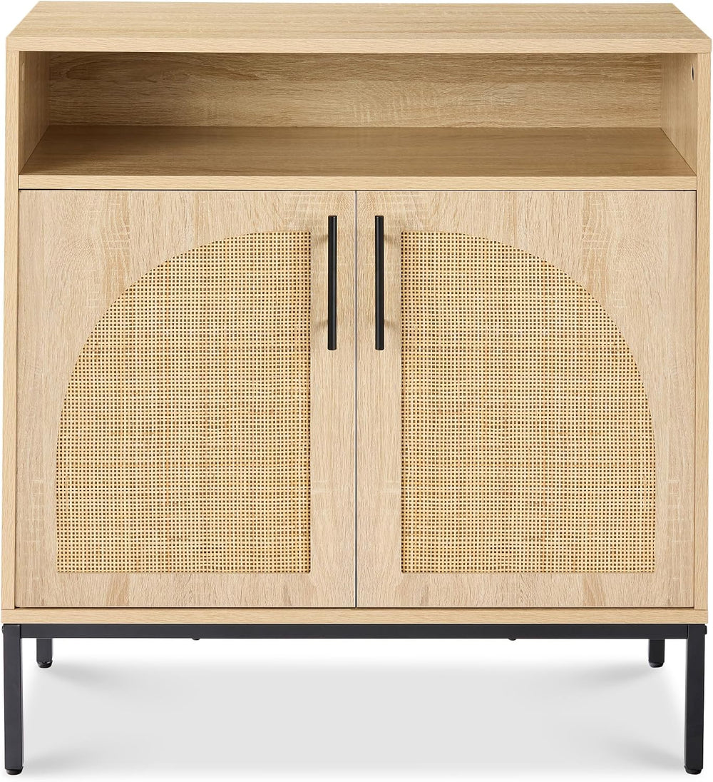 Best Choice Products Rattan Sideboard Buffet Cabinet, Entryway Table, Accent ...