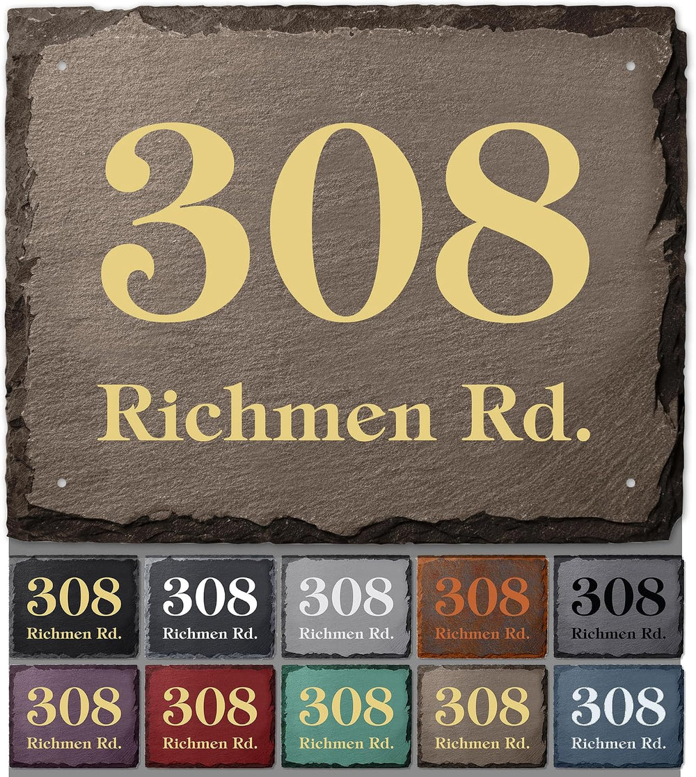 House Address Sign, House Number Plaque, 14.25x18, Thick Rust-Free, Fade Resi...