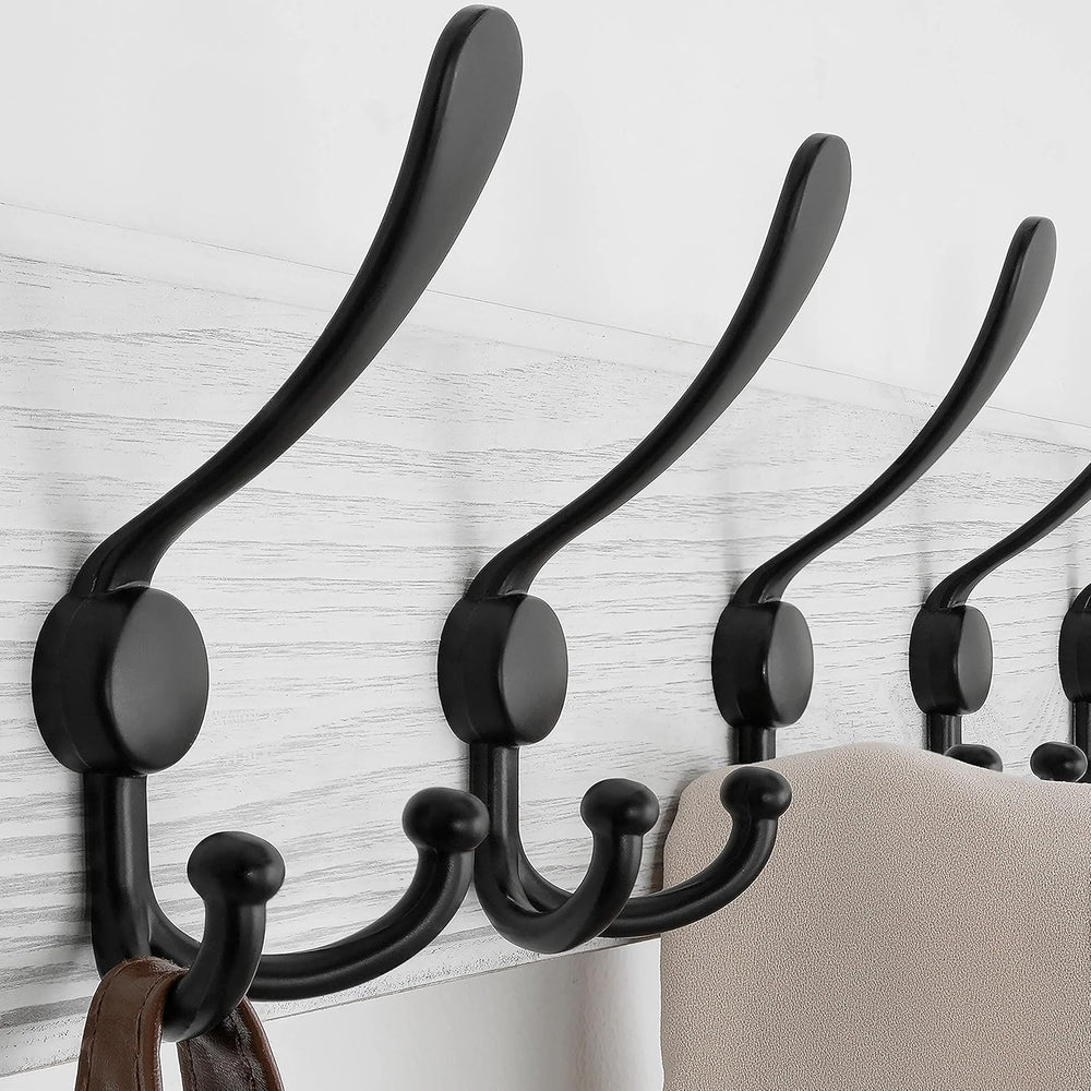 SKOLOO Coat Rack Wall Mounted - 38.3'' Long, Wooden, Heavy Duty, Rust...