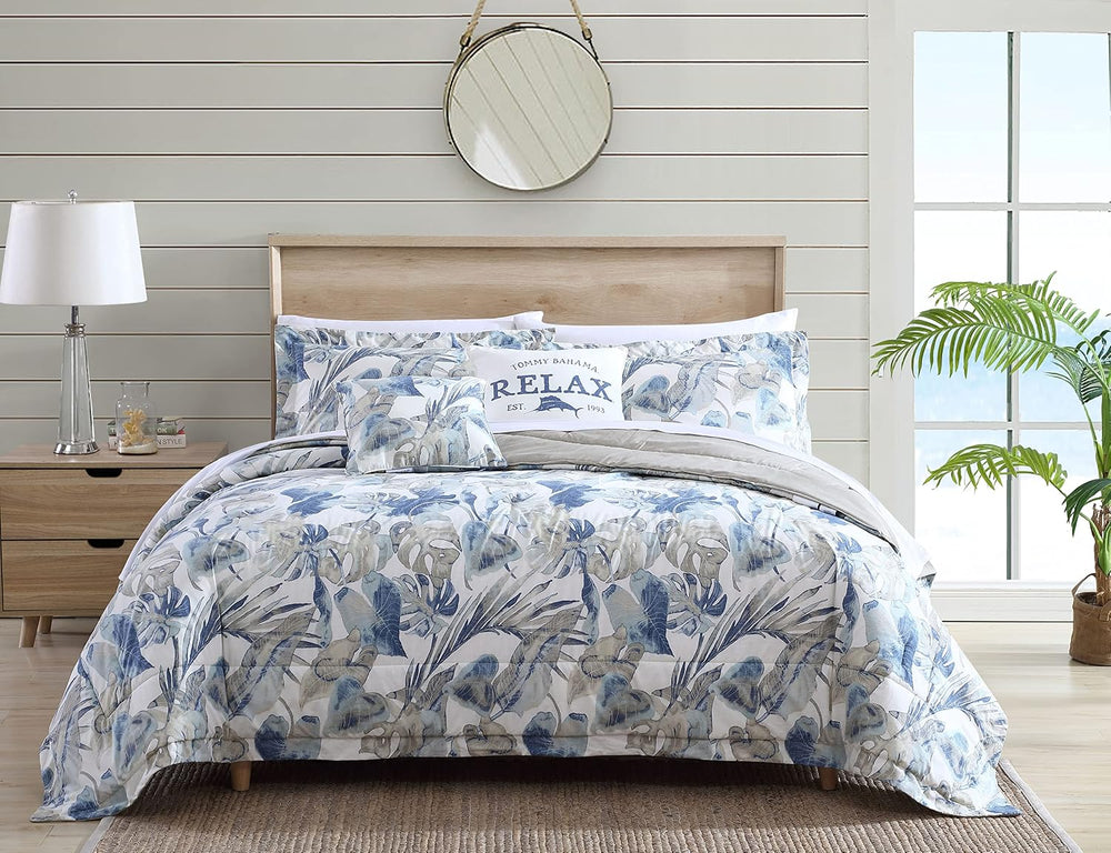 Tommy Bahama - Tropical Queen Size Comforter Set with Matching Shams