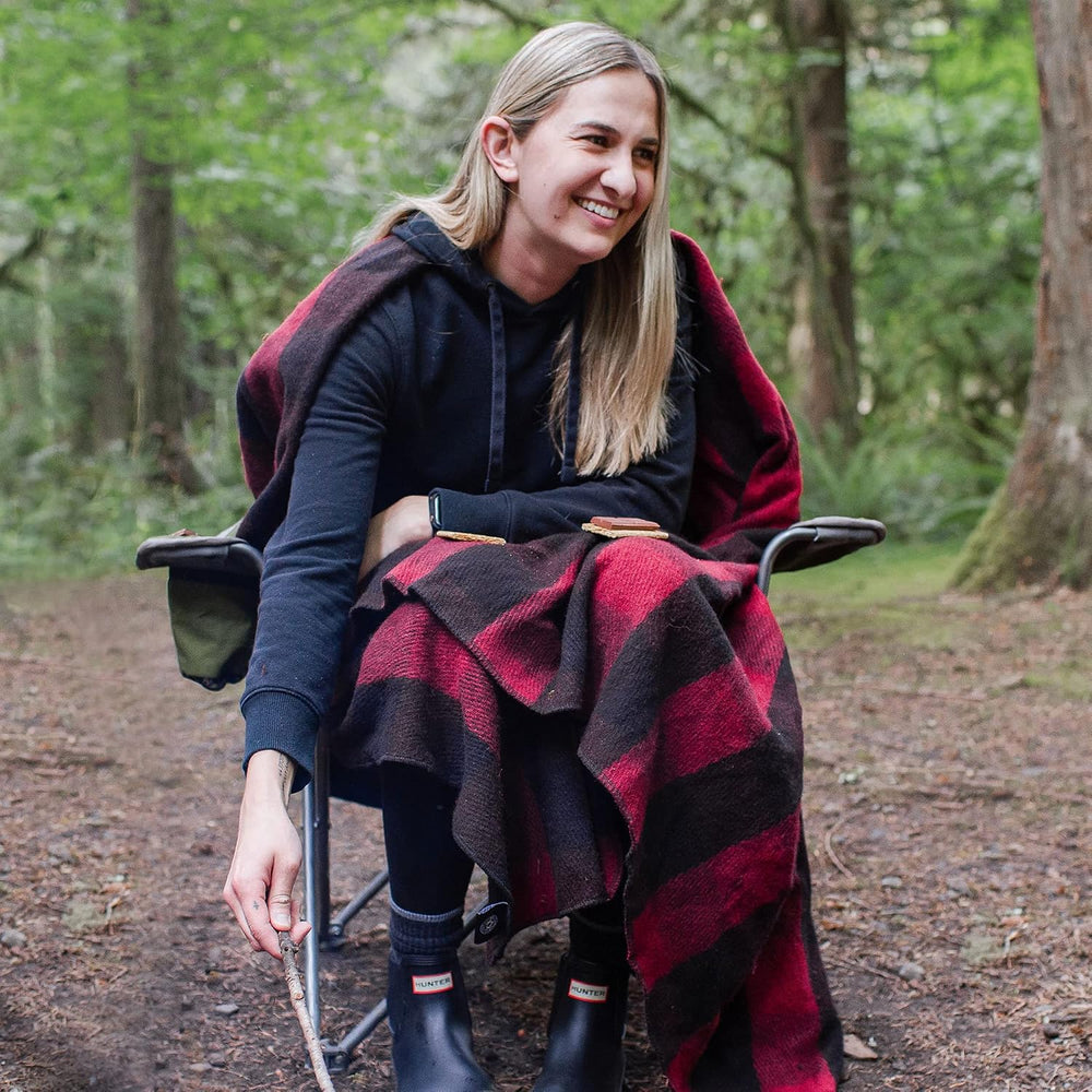 Arcturus Backwoods Military Wool Blanket (Red Buffalo, Twin)